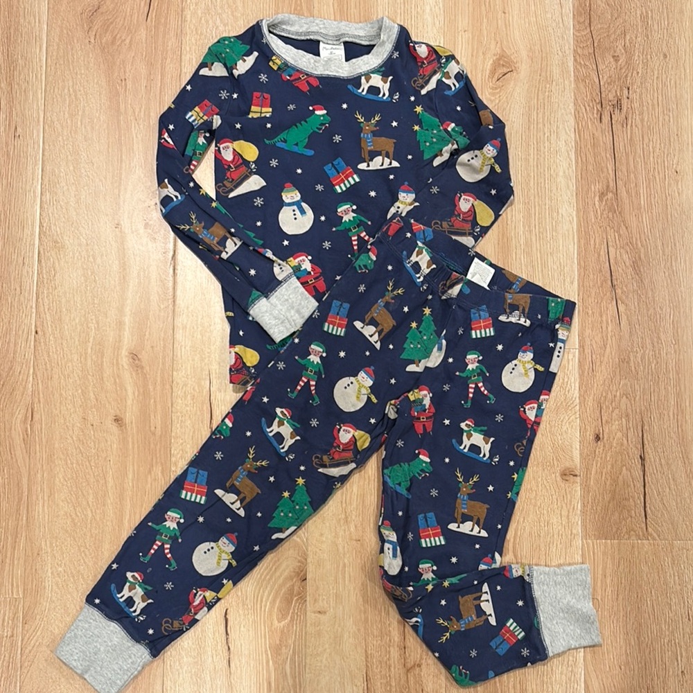 Mini Biden Kids Festive Pajamas - Navy